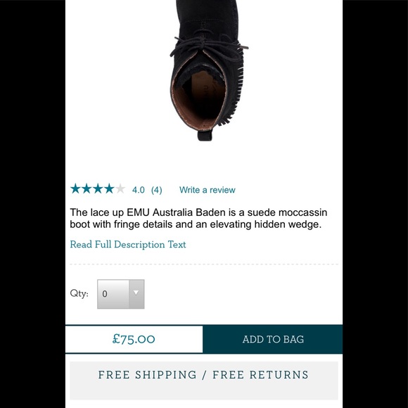 •NWOT• EMU Australia Baden Women’s Cow Suede Boot - Picture 8 of 8